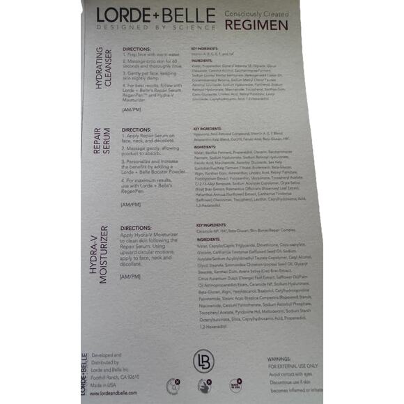 Lorde + Belle Consciously Created REGIMEN - Viral Skincare NIB Item #LB-SC-010 - Picture 4 of 4